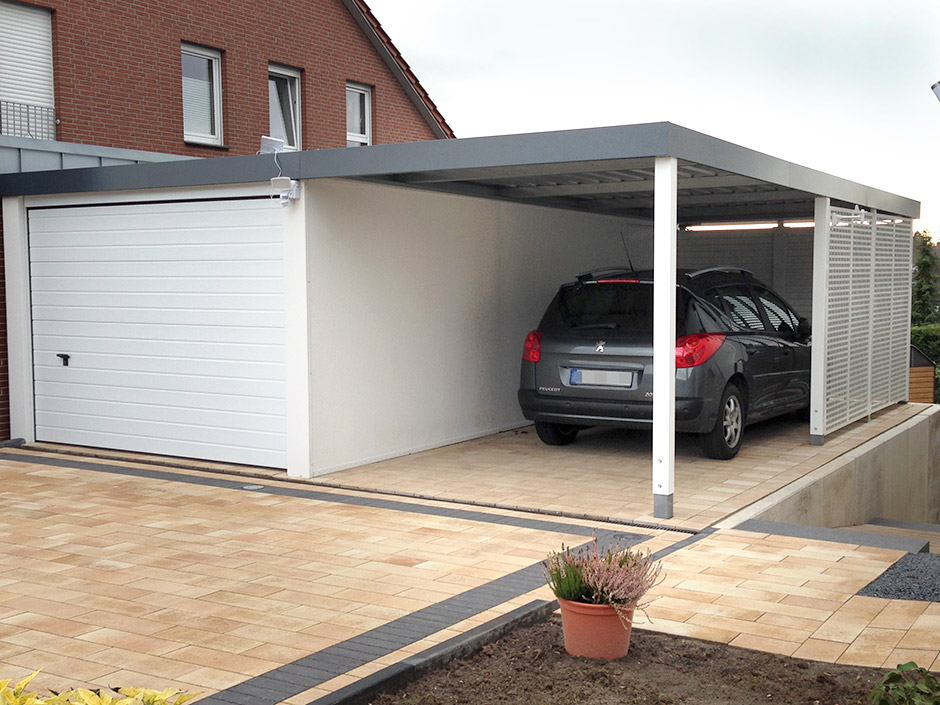 Reihencarports Und Garage Carport Kombinationen CARCEFFO